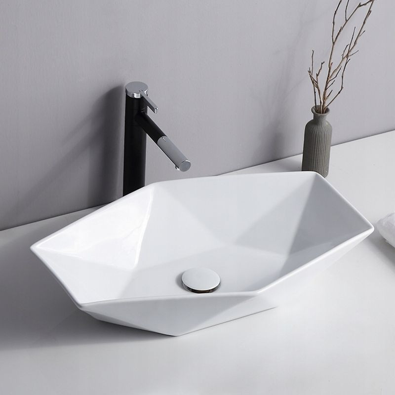 Poze Lavoar Vegas alb ceramica sanitara - 57 cm