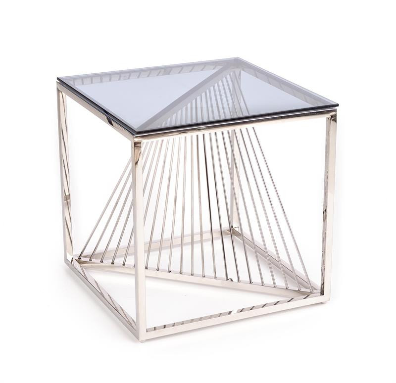 Poze Masa de cafea patrata Infinity - Sticla/Silver