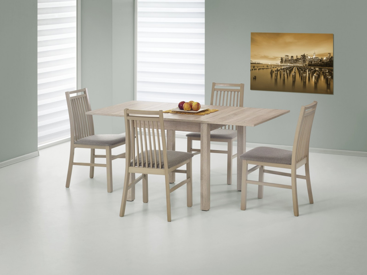 Poze Masa extensibila Gracjan stejar sonoma - L 80-160 x l 80 x h 76 cm