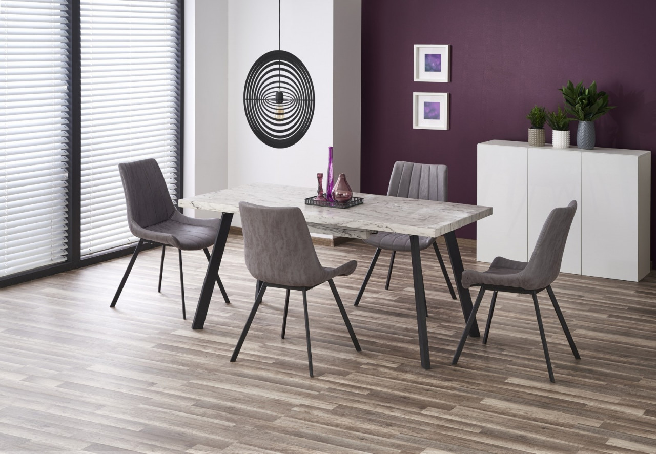 Poze Masa extensibila MDF + metal Dallas - L 160-220 x l 90 x h 76 cm
