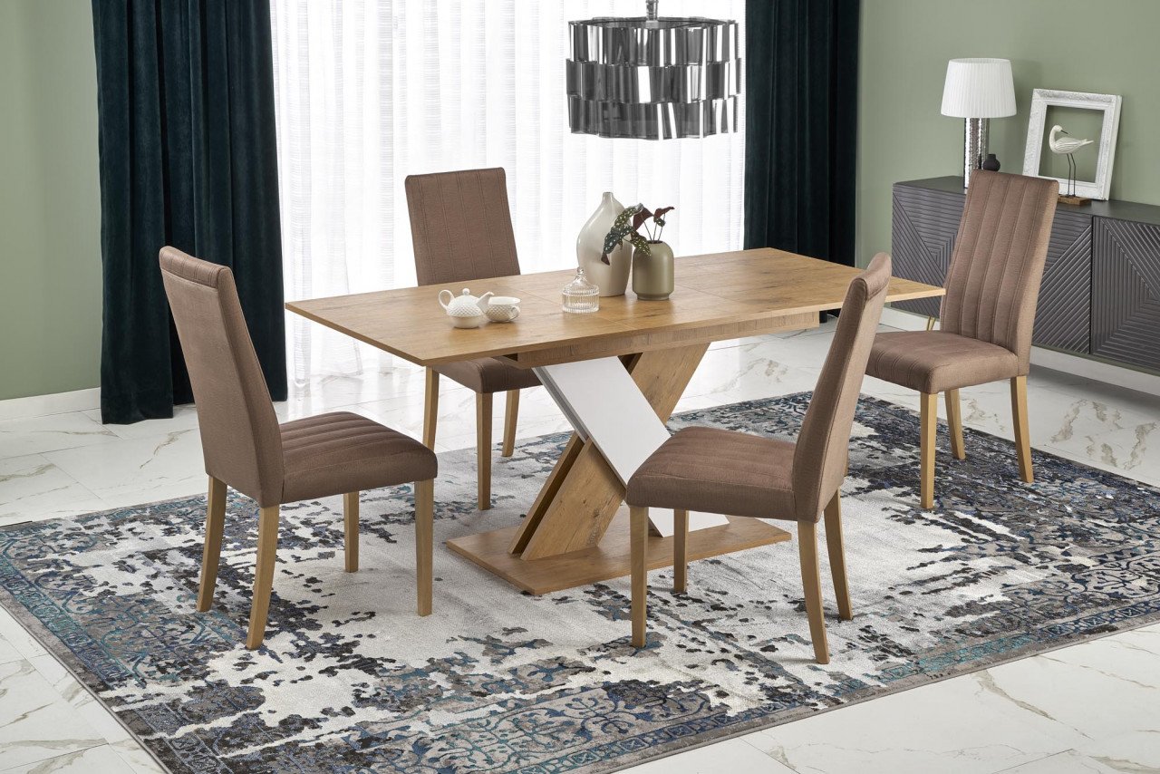 Poze Masa extensibila Xarelto L130-175 cm stejar lancelot/alb