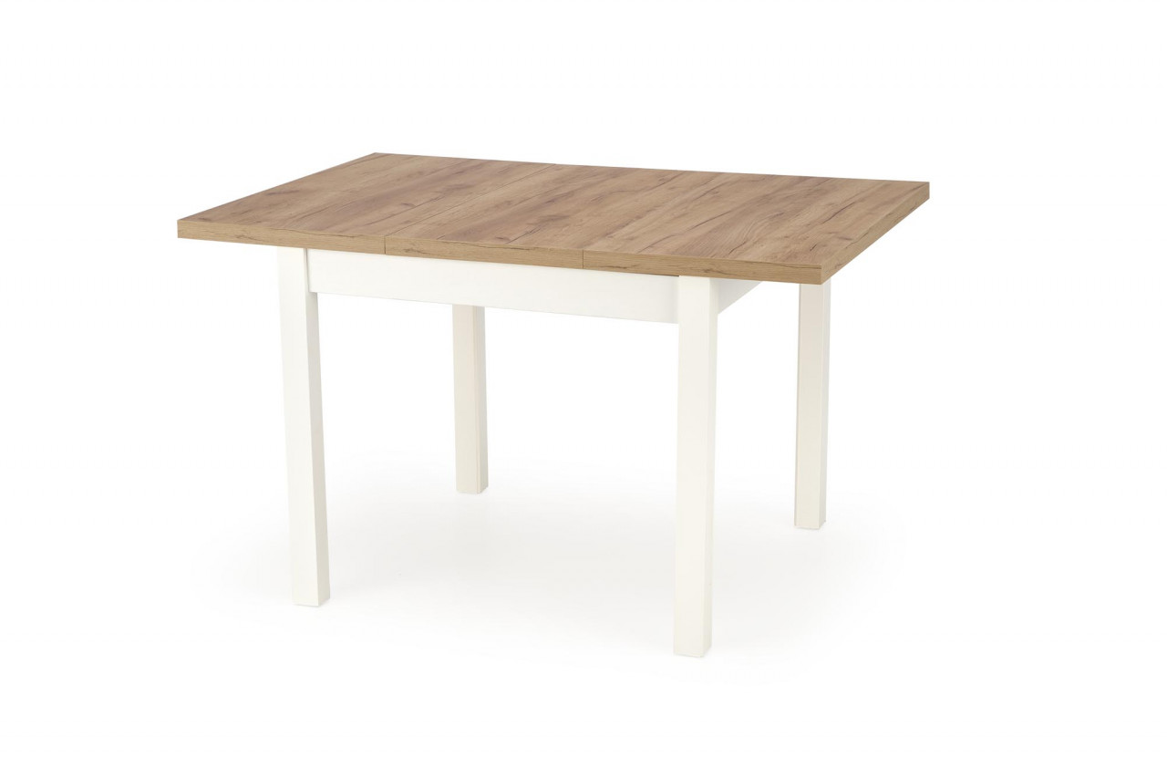 Poze Masa patrata Tiago extensibila L90-125 cm stejar craft/alb