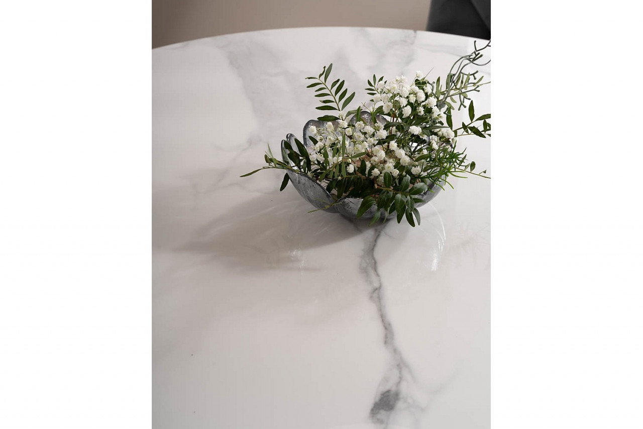 Poze Masa rotunda Espero alb/alb– ø90 / h75 cm