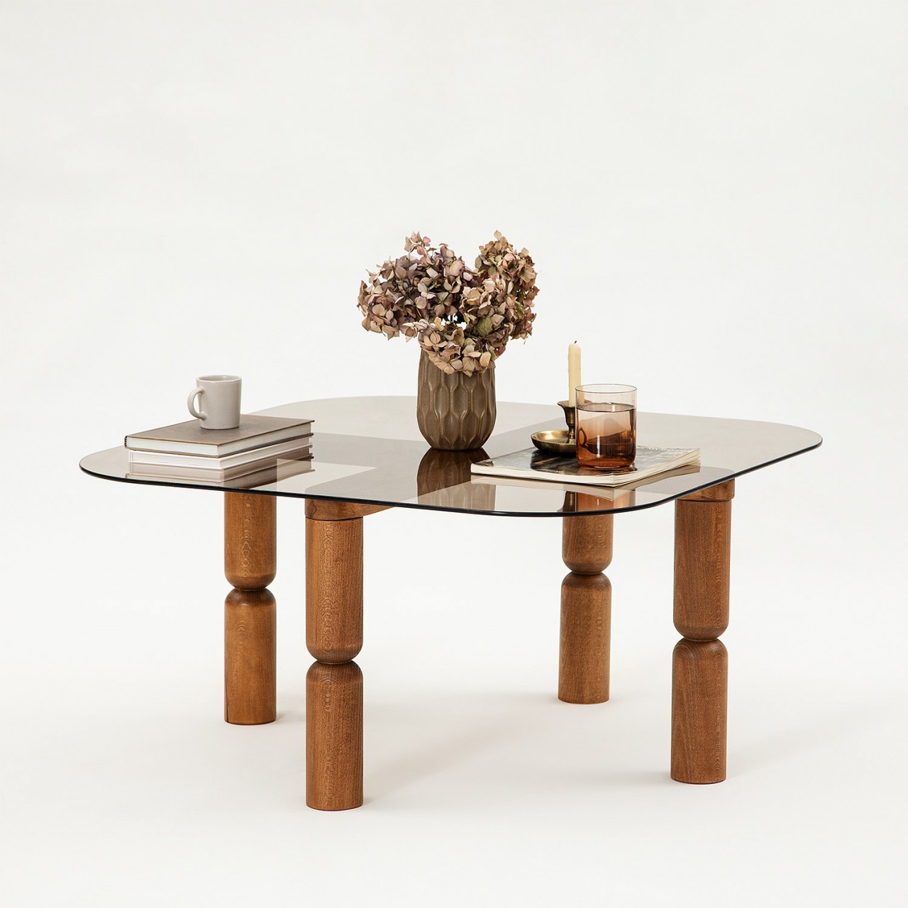 Poze Masuta de cafea Kei nuc / bronz
