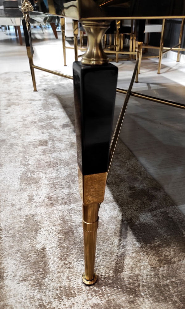 Poze Masuta de cafea Monaco negru/gold – H45 cm