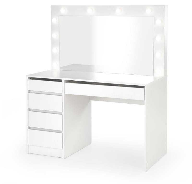 Poze Masuta de toaleta cu oglinda si LED Hollywood XL – Alb