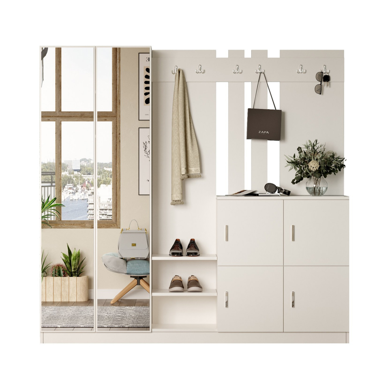 Poze Mobilier de hol DD9-W alb