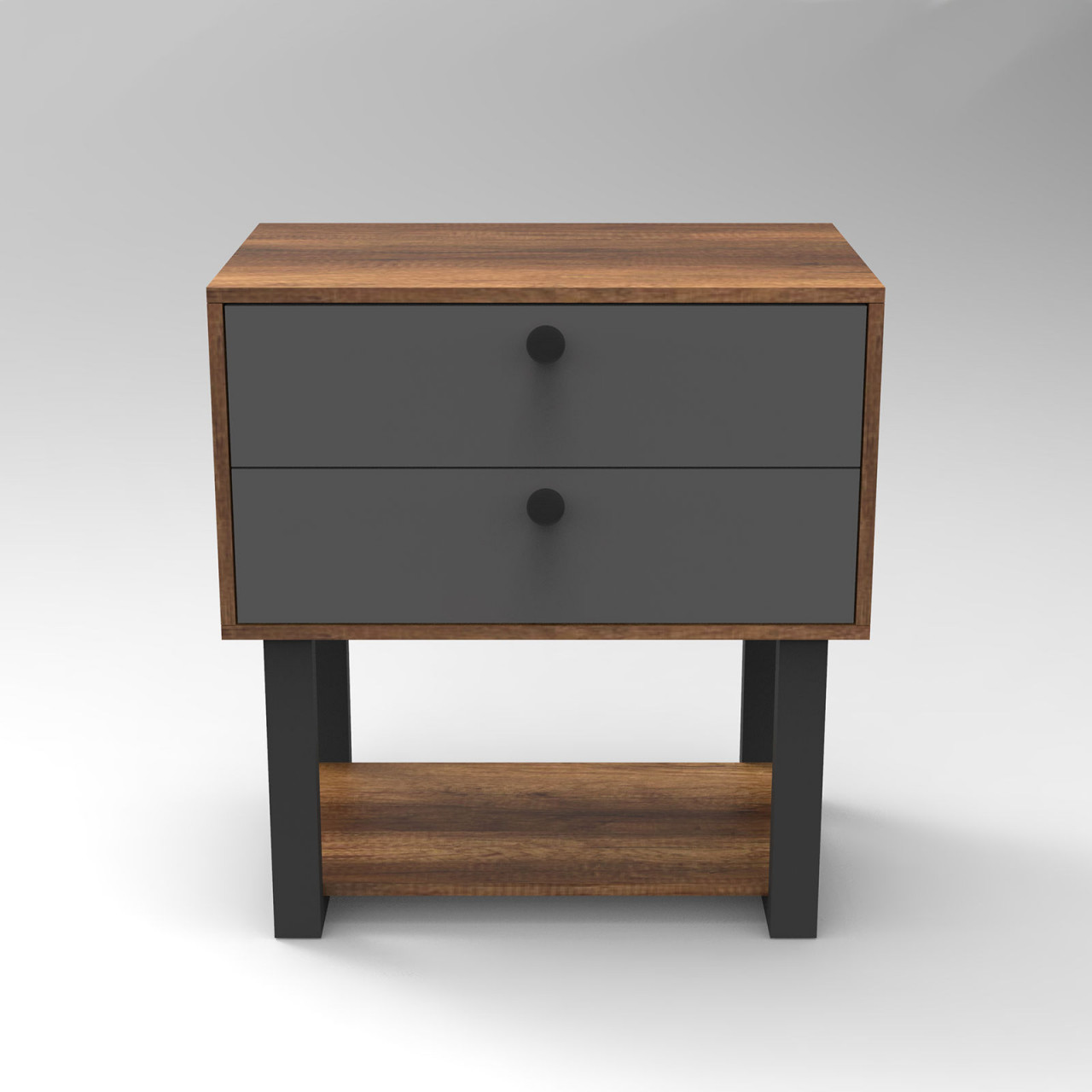 Poze Noptiera MN03 - BA nuc/antracit