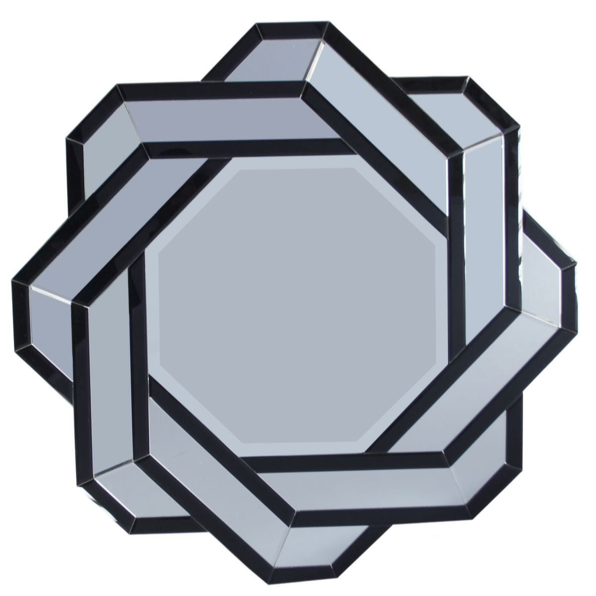 Poze Oglinda rotunda Silvia negru – Ø80 cm