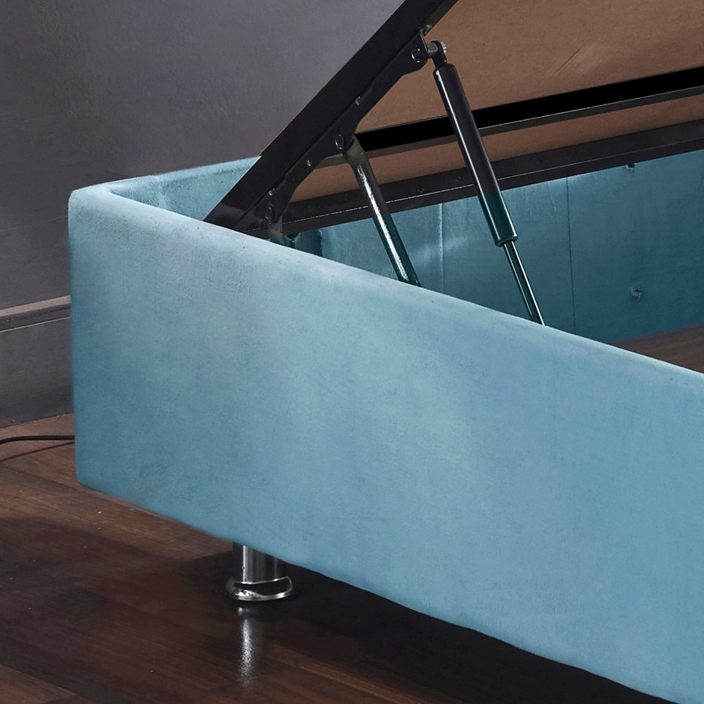 Poze Pat Cozy albastru 100x200 cm