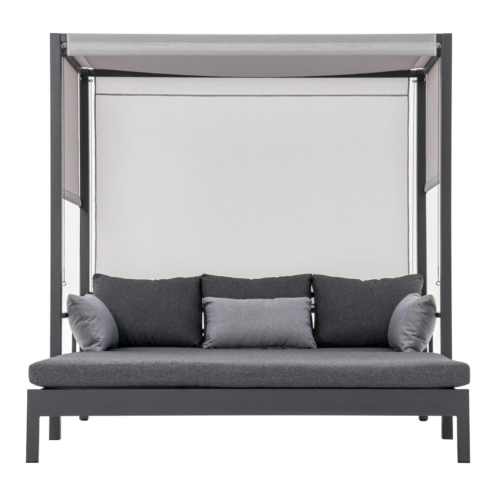 Poze Pat de gradina extensibil Duisburg antracit L196 cm