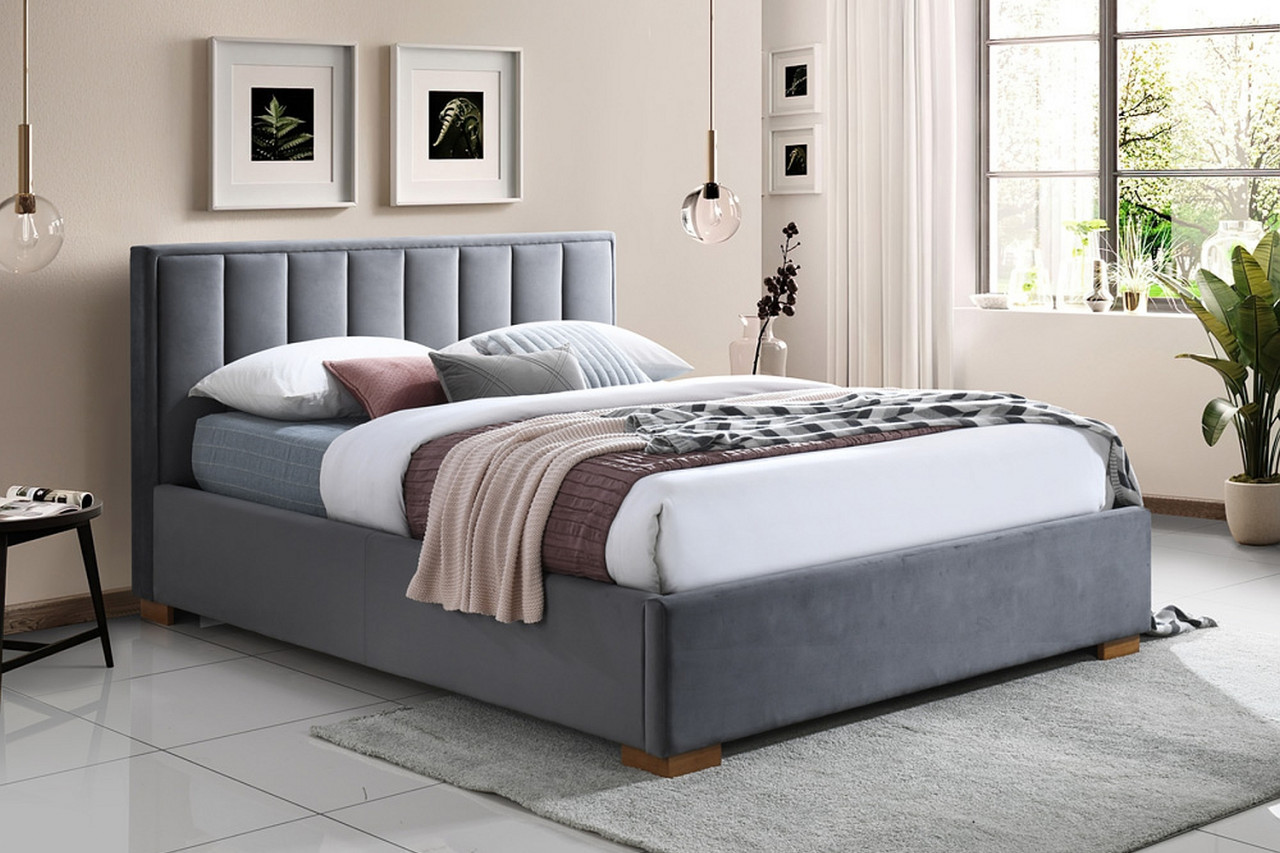 Poze Pat Marani velvet gri Blu14 - 160 x 200 cm