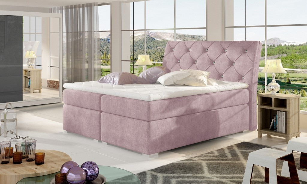 Poze Pat tapitat boxspring Balvin – 180/200 cm