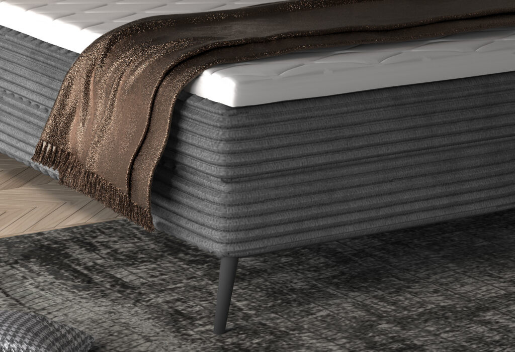 Poze Pat tapitat boxspring Harper 160x200 cm