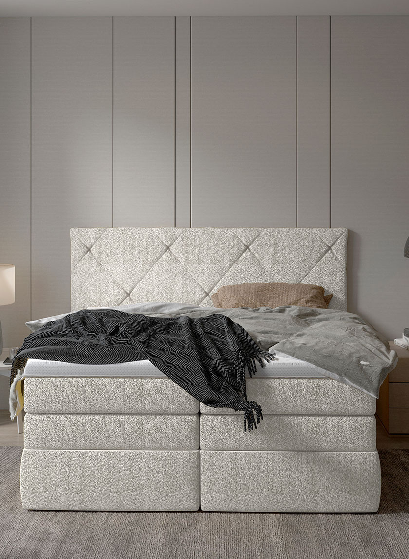 Poze Pat tapitat boxspring Lungo 140x200 cm