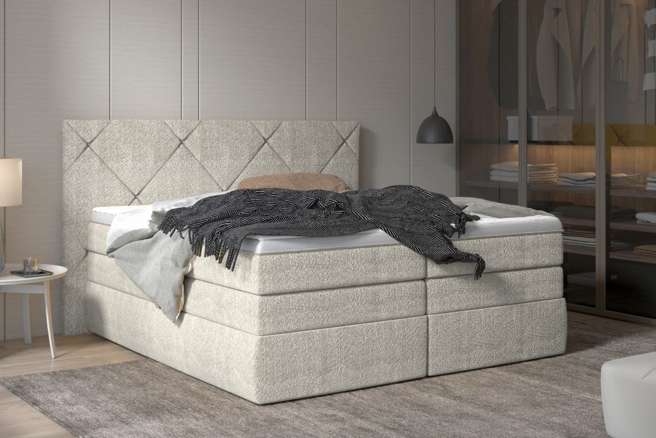 Poze Pat tapitat boxspring Lungo 160x200 cm