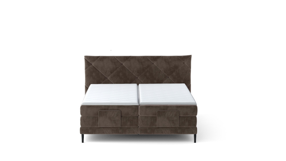 Poze Pat tapitat boxspring Noel 140x200 cm