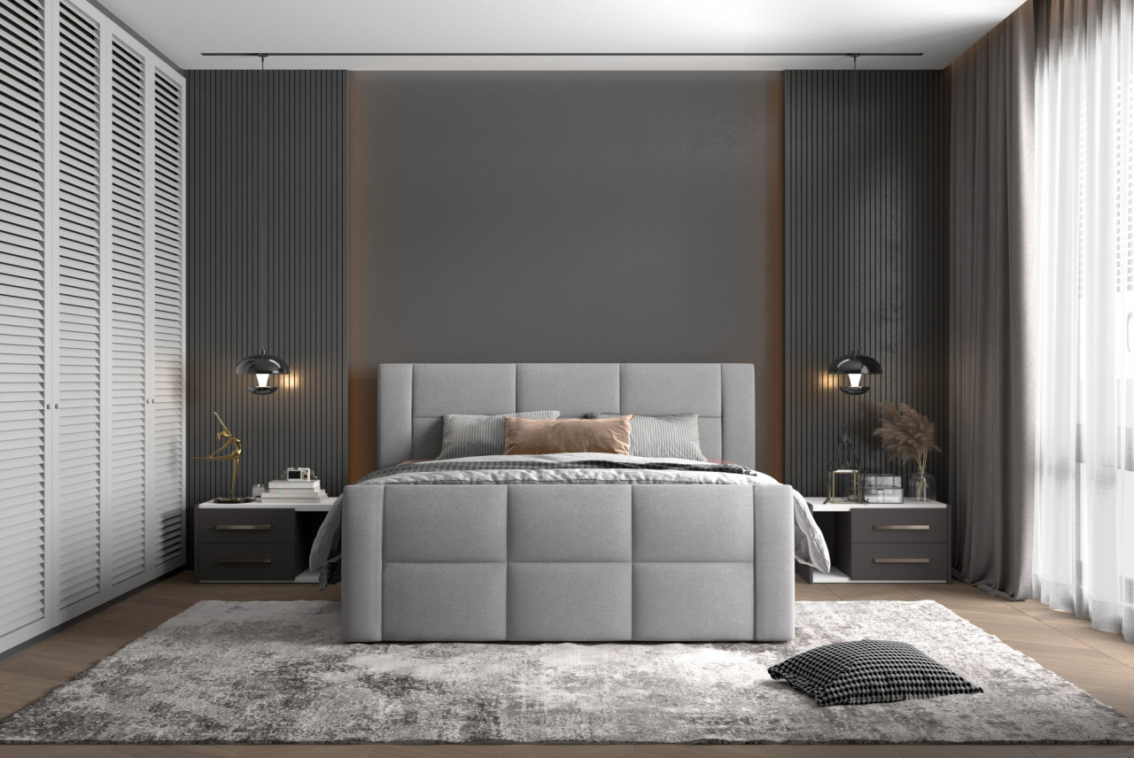 Poze Pat tapitat boxspring Stella 180x200 cm