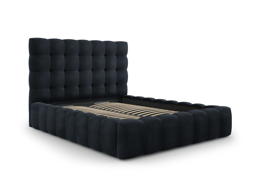 Poze Pat tapitat catifea Bali – 200×200 cm