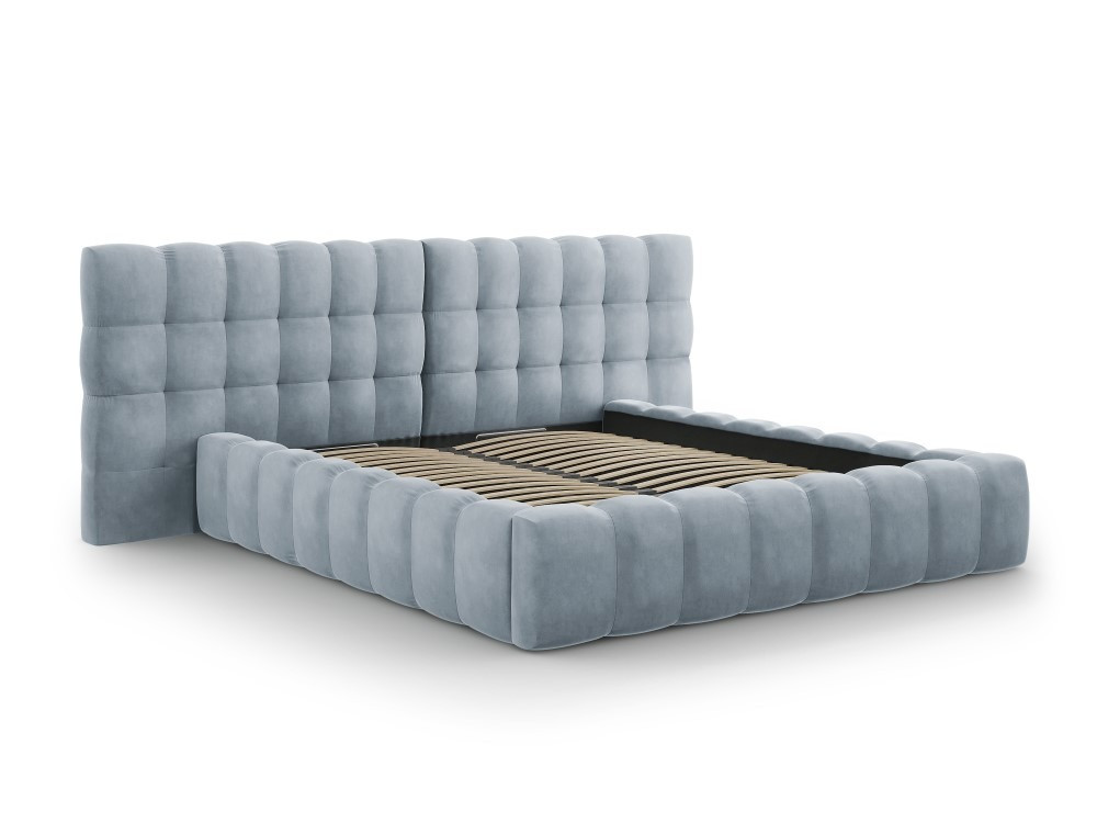 Poze Pat tapitat catifea Bali T – 180×200 cm