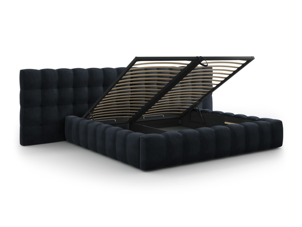 Poze Pat tapitat catifea Bali T – 200×200 cm