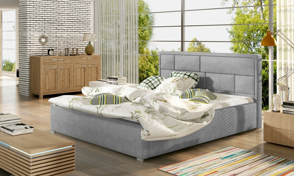 Poze Pat tapitat Latina – 140/200, L223 x l140 x h93 cm