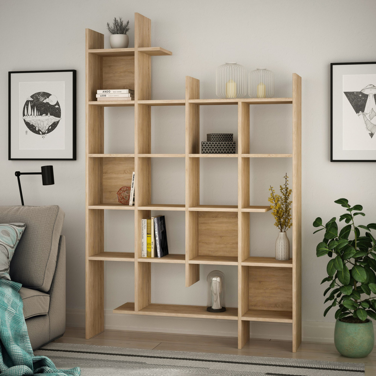 Poze Raft de carti Manco - Oak