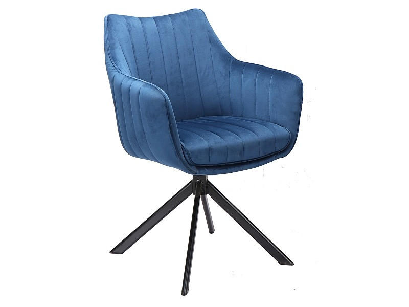 Poze Scaun Azalia velvet bleumarin Blu86