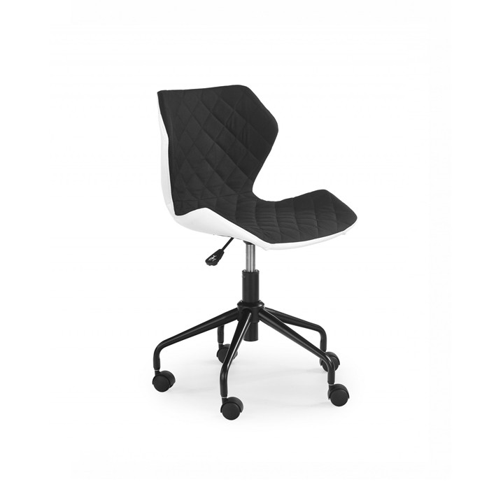 Scaun birou matrix alb/negru - h 78-88 cm