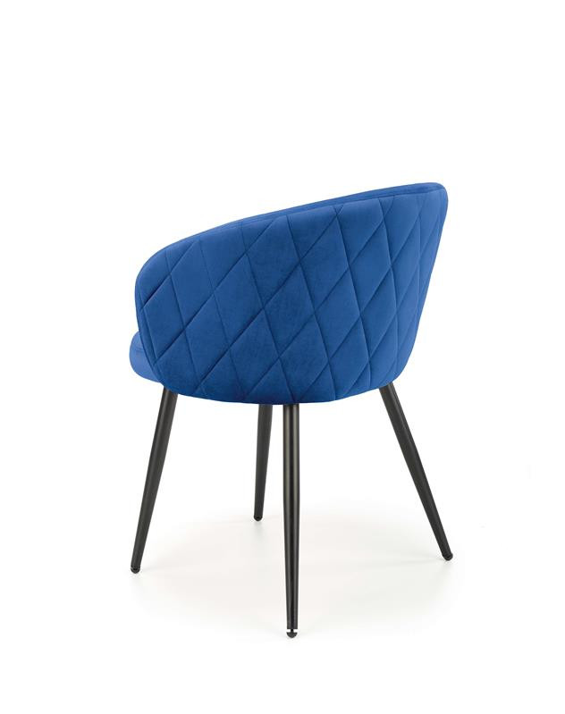 Poze Scaun catifea K430 Bleumarin – H77 cm
