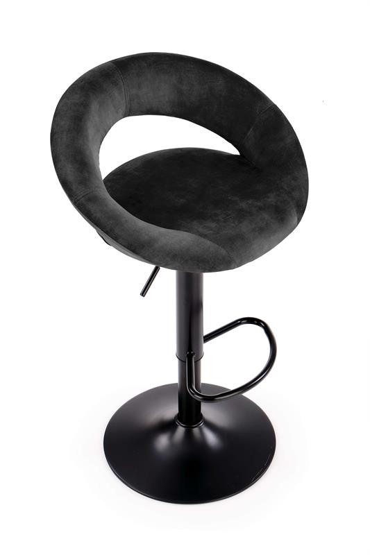 Poze Scaun de bar H-102 velvet negru