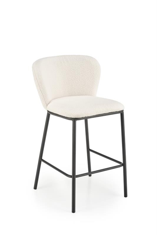 Scaun de bar plusat h-119 crem