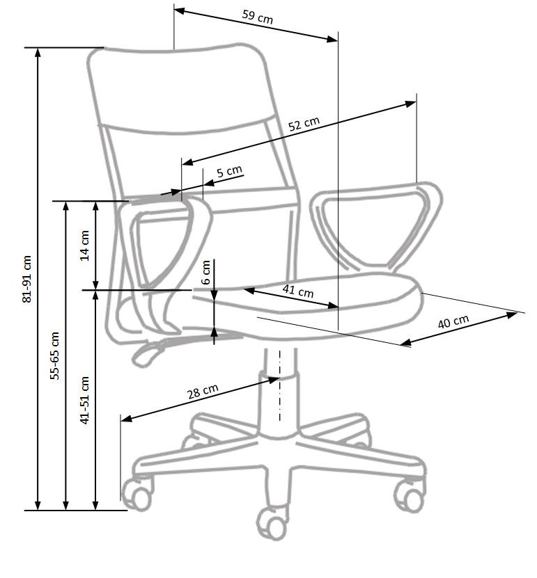 Poze Scaun de birou copii Timmy turcoaz