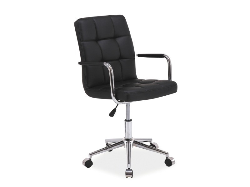 Poze Scaun de birou Q-022 negru piele ecologica – H87 cm