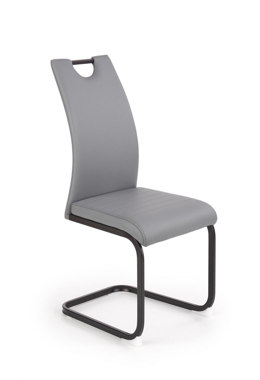 Poze Scaun K371 piele ecologica gri