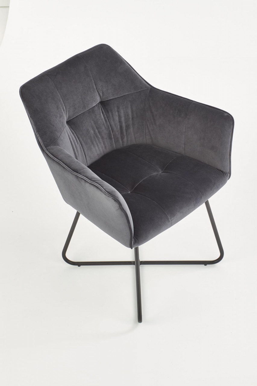 Poze Scaun K377 velvet gri