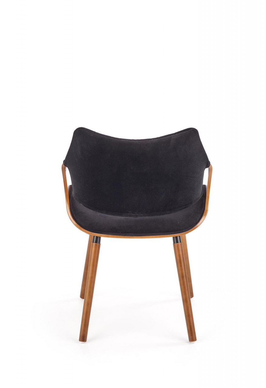 Poze Scaun K396 material catifea negru nuc