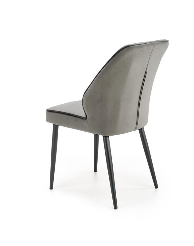 Poze Scaun K432 Velvet Gri – l48 x A57 x H85 cm