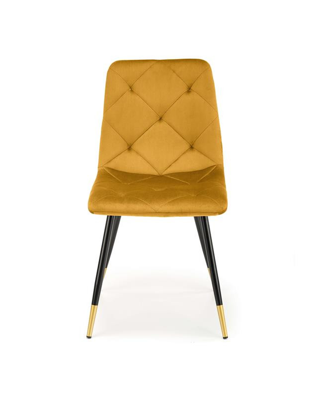 Poze Scaun K438 Velvet Mustariu – l45 x A50 x h86 cm
