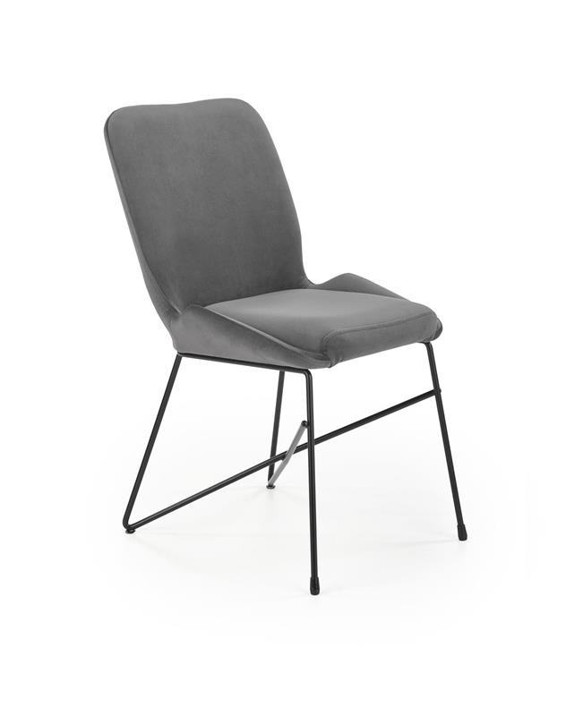 Poze Scaun K454 catifea gri – H83 cm