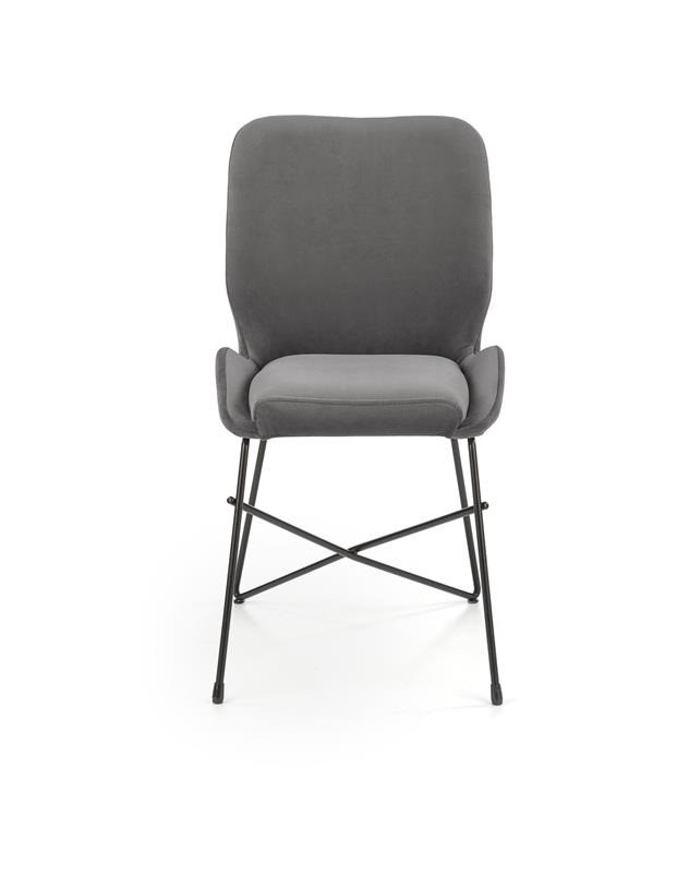 Poze Scaun K454 catifea gri – H83 cm