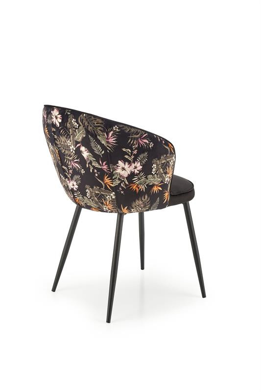 Poze Scaun K506 negru/floral