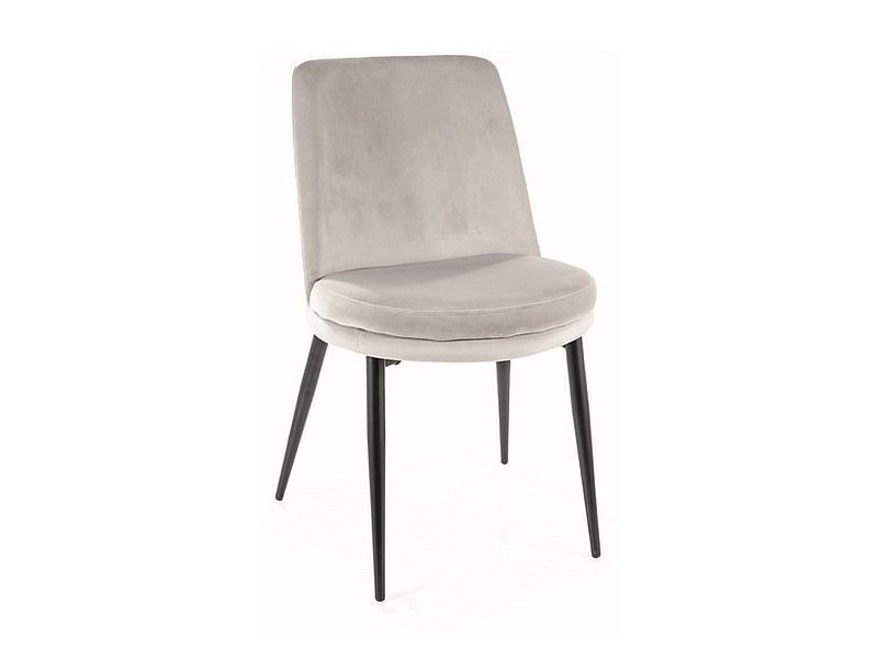 Poze Scaun Kayla velvet gri deschis Blu03