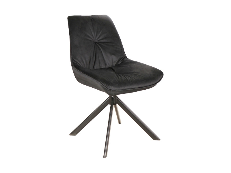 Poze Scaun tapitat Boogie I Velvet – Negru