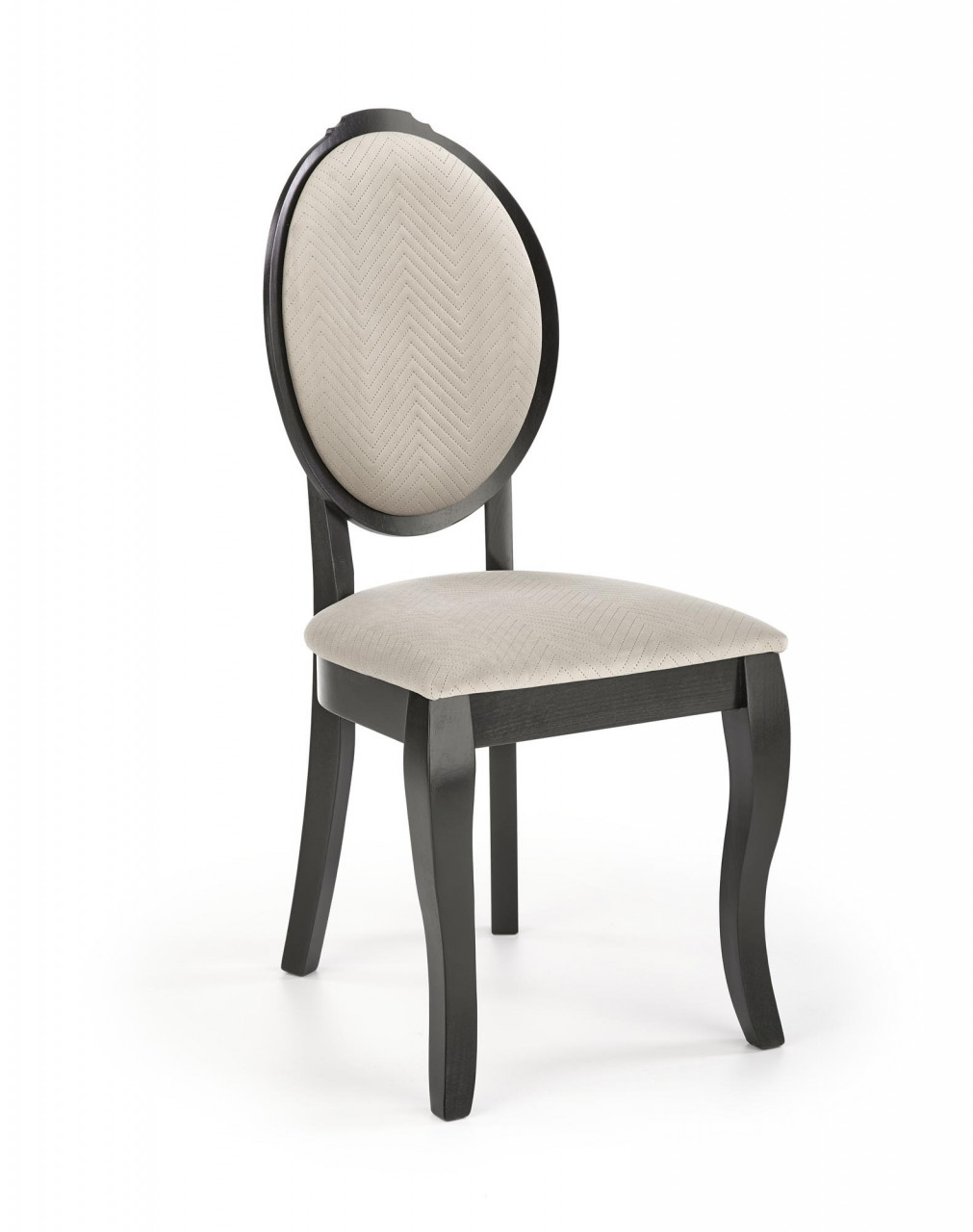 Poze Scaun Velo tapitat bej/negru - H96