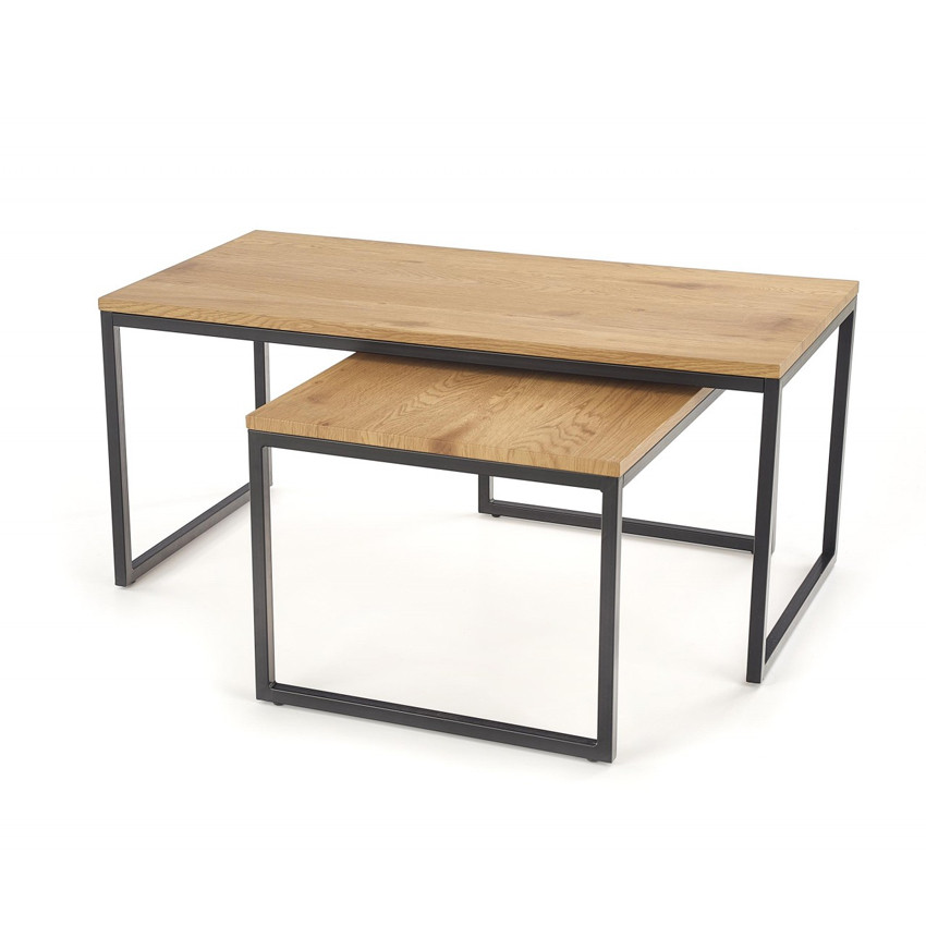 Poze Set 2 mese de cafea Sabrosa - L 80/100 x l 50/50 x h 40/45 cm