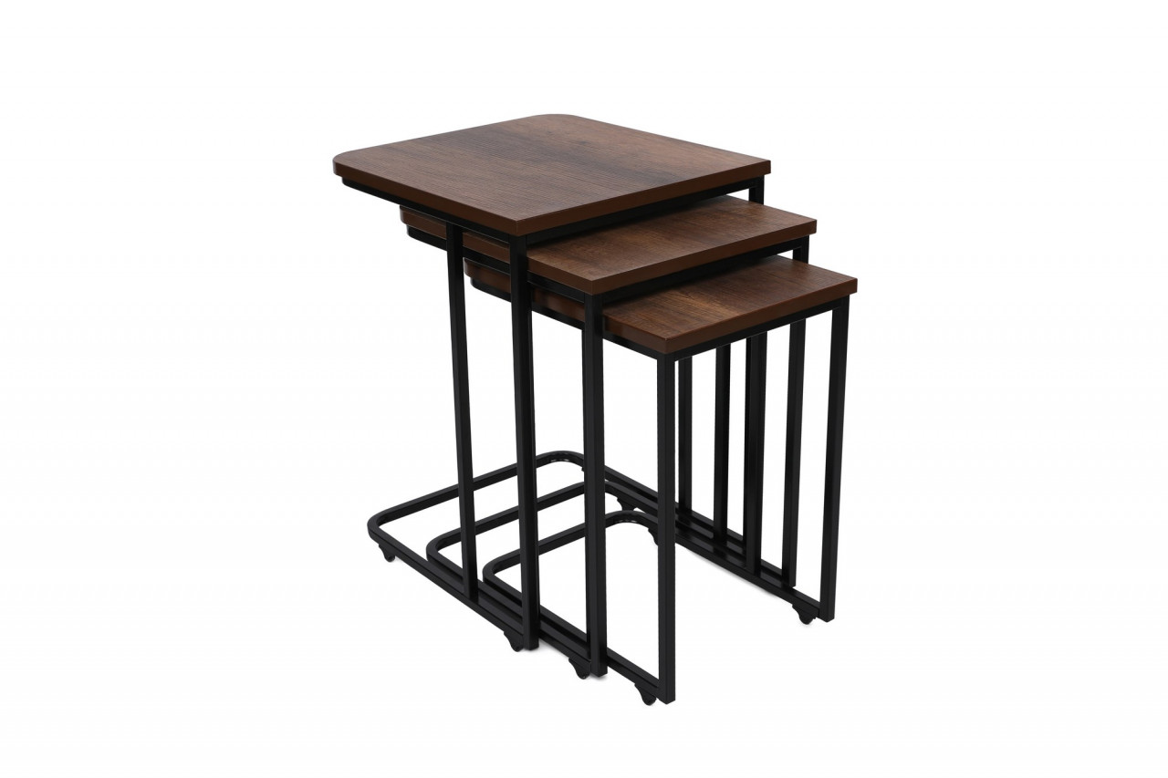 Poze Set 3 mese de cafea Metal Zigon - 9401
