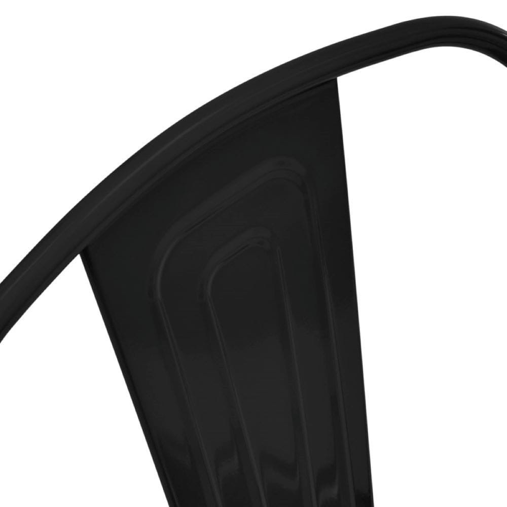 Poze Set 4 scaune Hugo negru H85 cm