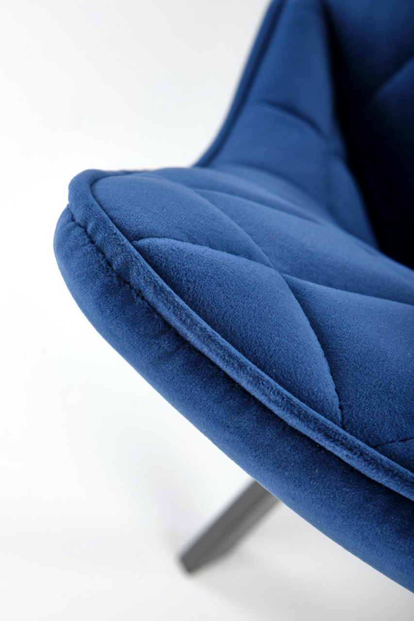 Poze Set masa extensibila Bacardi L160-220 cm + 4 scaune K450 velvet bleumarin