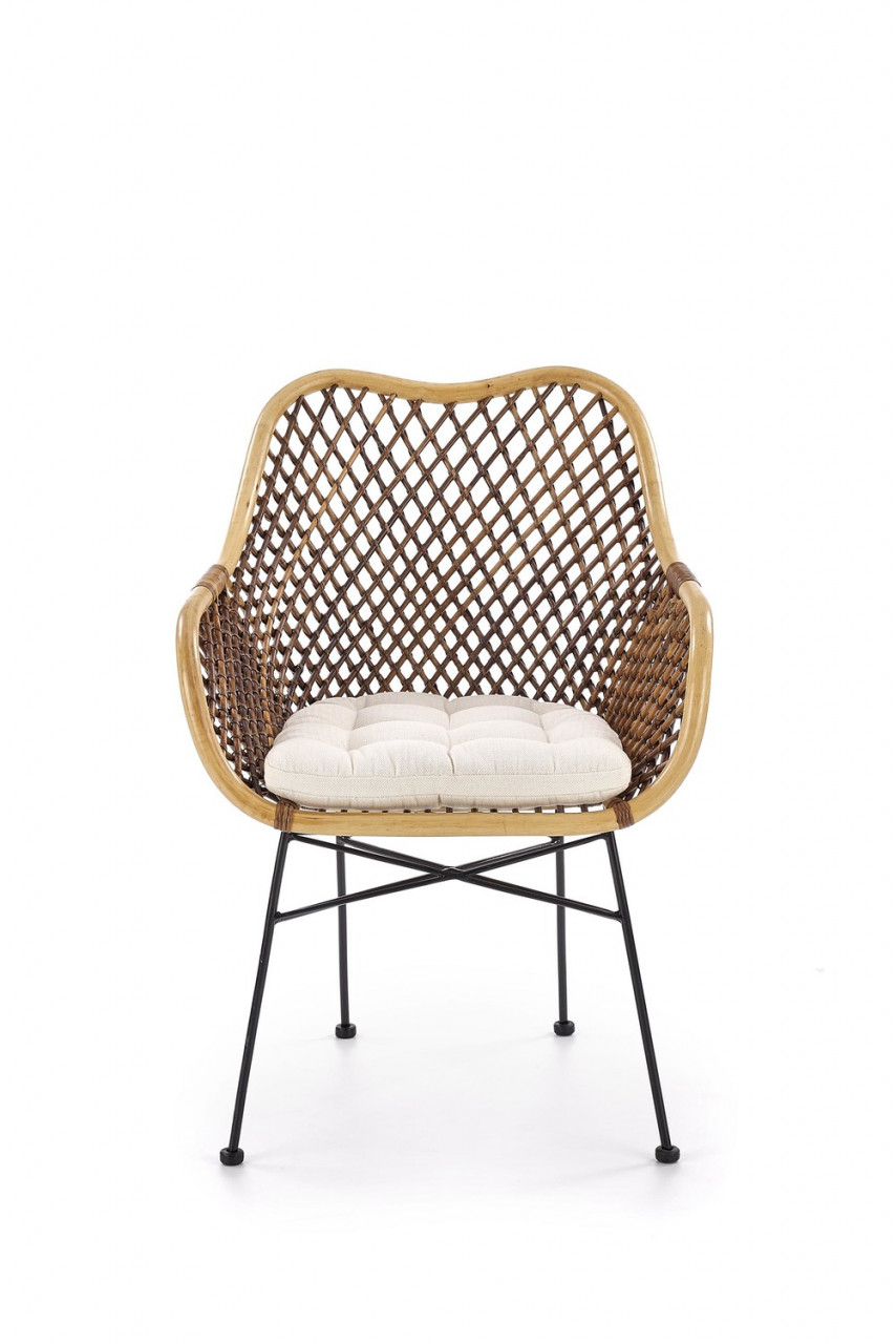 Poze Set masa extensibila Berlin L160-220 cm + 4 scaune K336 ratan natural